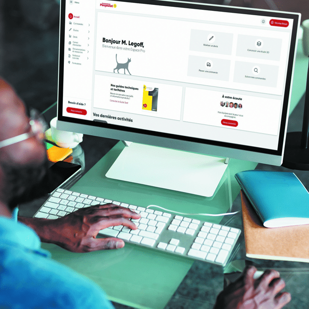Client utilisateur de l'Espace Pro Cheminées Poujoulat